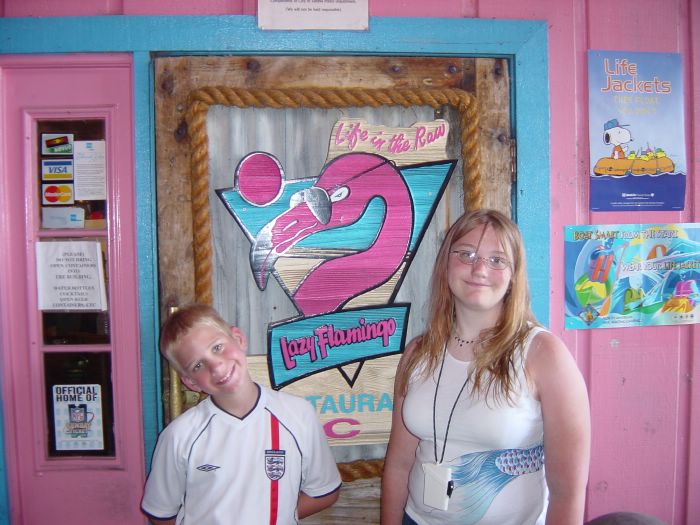 Liz and Mike at Lazy Flamingo