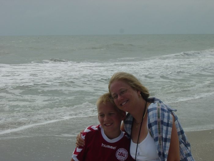 Mum and Mike on the Beach