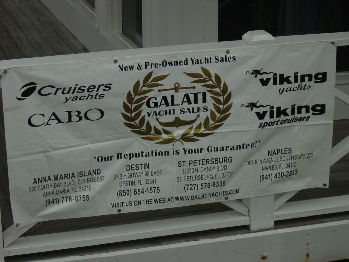 Galati Yacht Sales -- lots of yachts in the marina