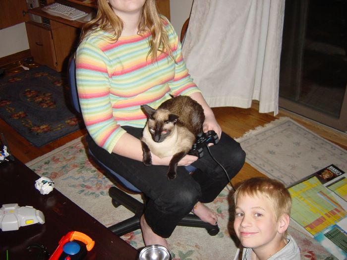 Chocolate and Liz (Mike, too)