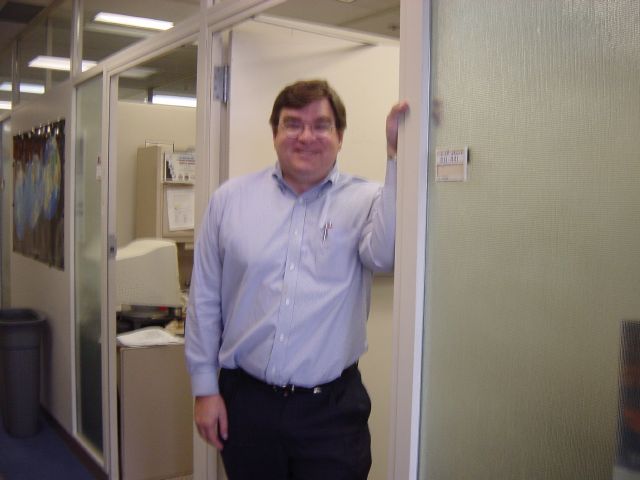 Dad Outside His Office -- at Lucent