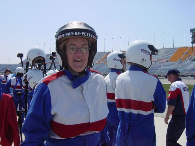 Molly Getting Ready for Her Ride