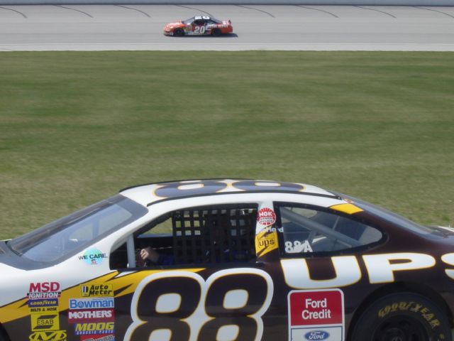 Ready to Go. Note Tight Grip on Steering Wheel