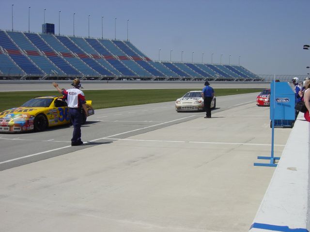 Coming Back... Driving into the pits