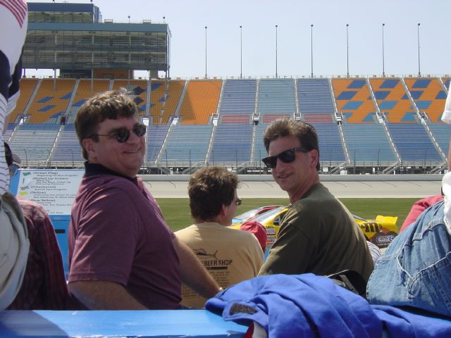 Jack and Steve after racing