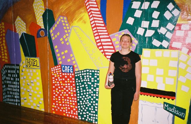 Liz Painted the set for Guys and Dolls at Jefferson