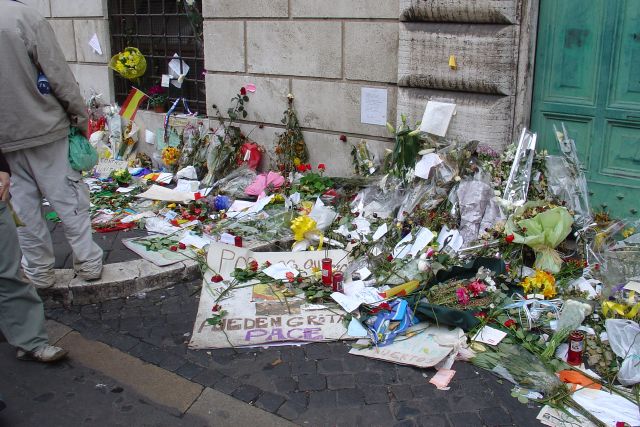 Spanish Embassy just after terrorist train attack