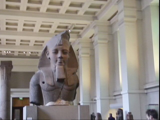 London040106-00326.jpg - Colossal bust of Ramesses II, the 'Younger Memnon' about 1250 BC. Sculpture from ancient Egypt.