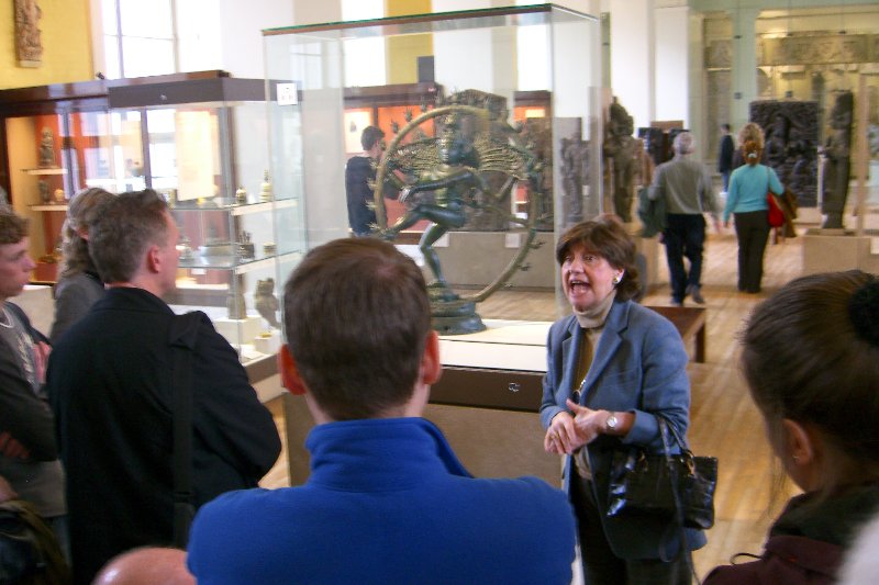 London040106-1890.jpg - Bronze figure of Nataraja. From Tamil Nadu, southern IndiaChola dynasty, around AD 1100. Dancing Shiva in a ring of fire.