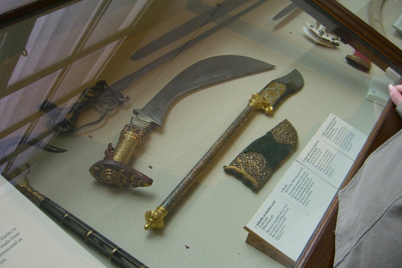 London040106-1892.jpg - Elephant Goad.  North India.  18th Century AD. Sword.  South India, 16th-17th century AD