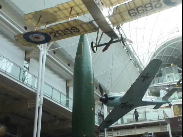 London040106-00352.jpg - Royal Aircraft Factory B.E.2, German V2 Rocket, Focke-Wulf Fw 190.