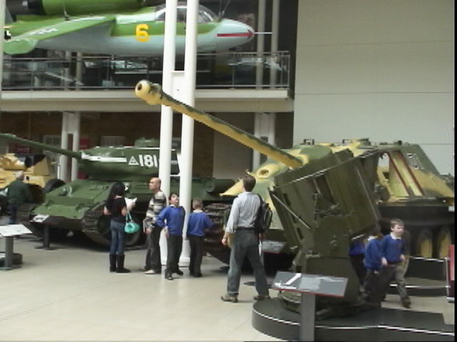 London040106-00354.jpg - Heinkel He 162 Volksjäger - German  jet powered fighter aircraft, German tank destroyer (right)