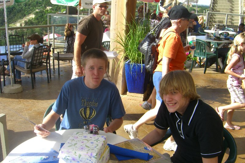 CIMG7843.JPG - The Oasis, Lake Travis - Dan and Mike