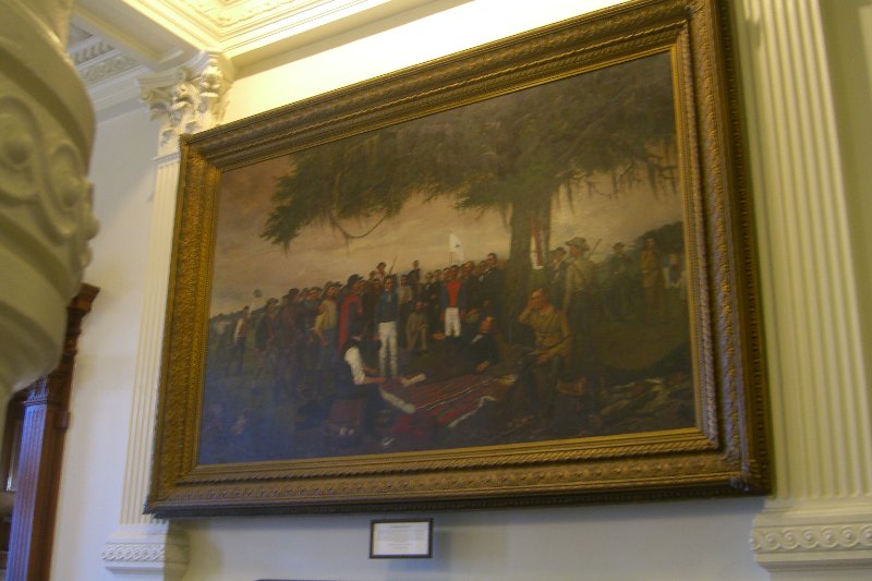 CIMG7890.JPG - Inside the Texas State Capitol - Surrender of Santa Anna