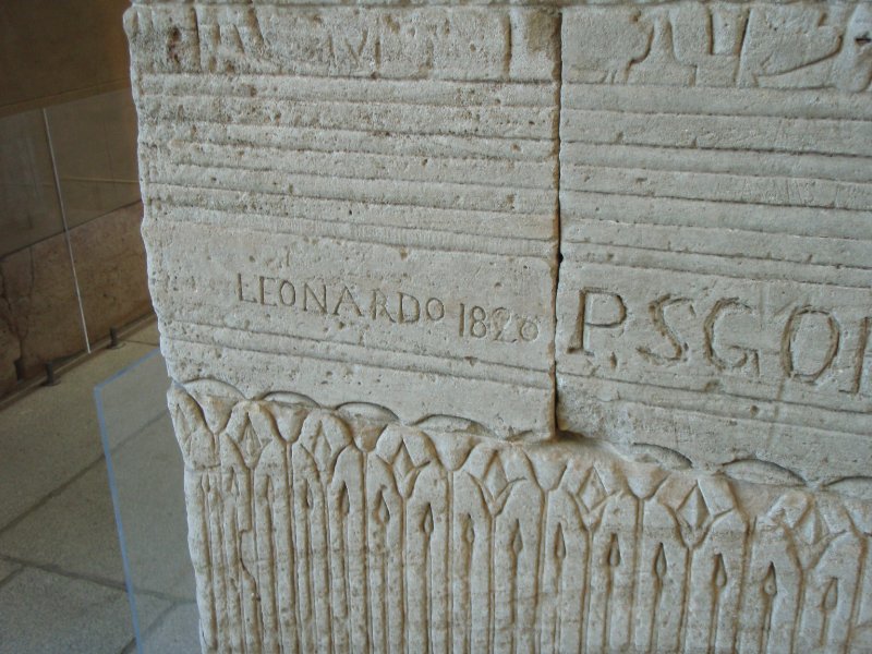 P2160044.JPG - Temple of Dendur, The Sackler Wing-Grafetti from Napoleon's Soldiers