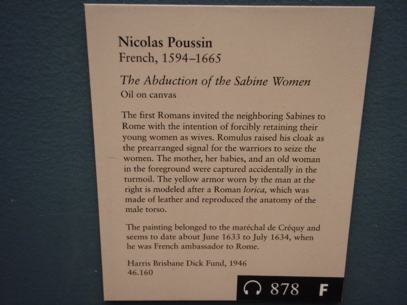 P2160102.JPG - The Abduction fo the Sabine Women by Nicolas Poussin, 1594-1665