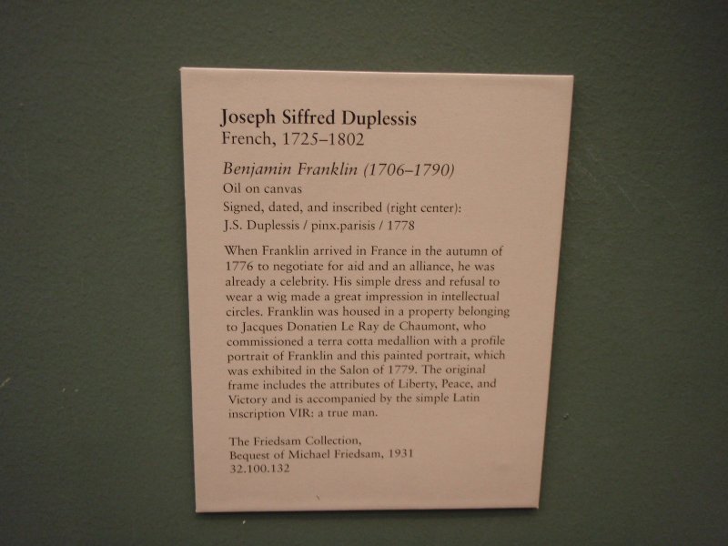 P2160116.JPG - Benjamin Franklin 1778 by Joseph Siffred Duplessis