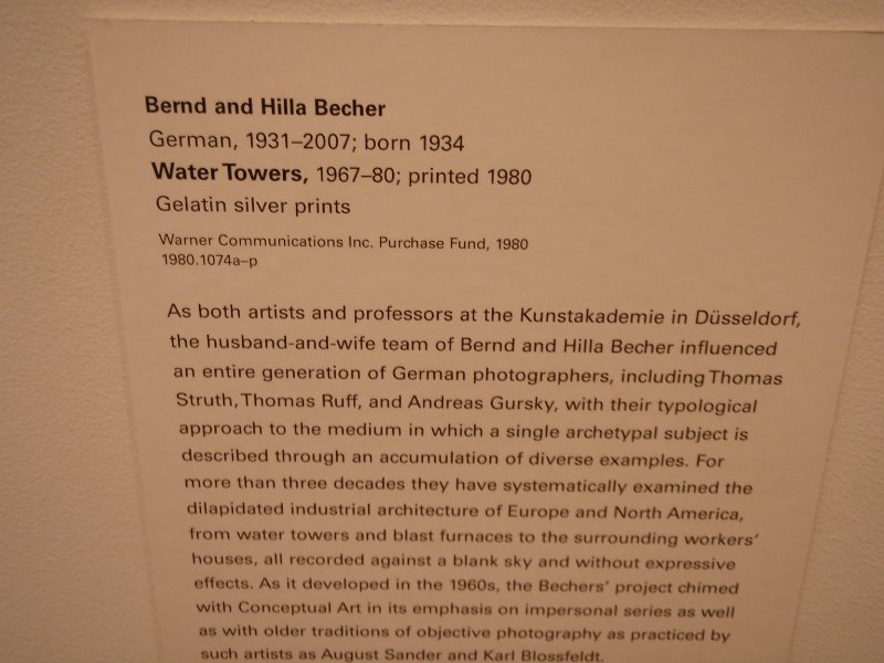 P2160121.JPG - Water Towers 1967-80 by Bernd and Hilla Becher