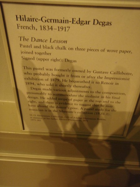 P2160133.JPG - The Dance Lesson by Edgar Degas, 1834-1917