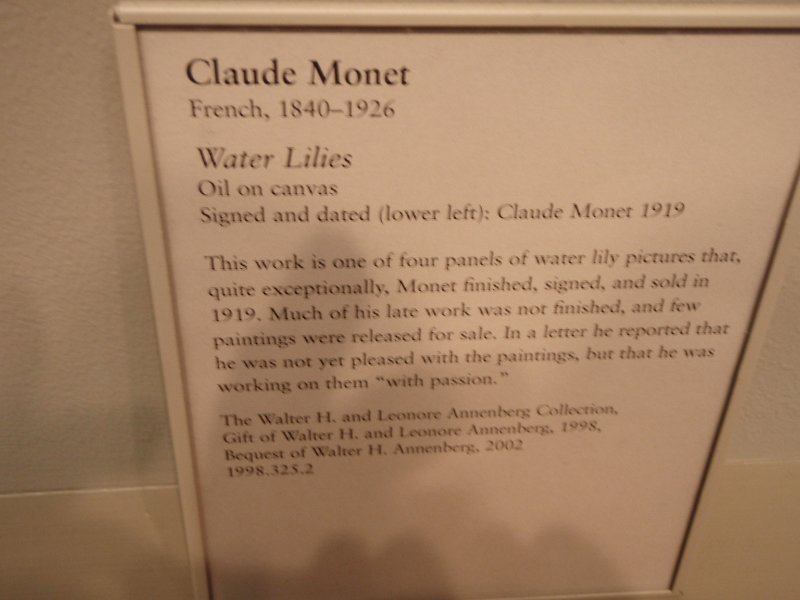 P2160146.JPG - Water Lilies 1919 by Claude Mont 1840-1926