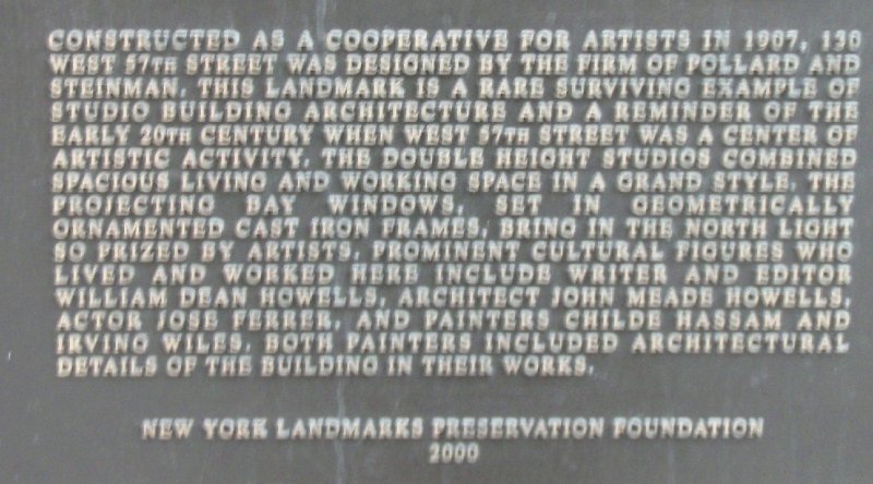 P2160183z2.jpg - 130 West 57th Street Designated Landmark New York City 1907