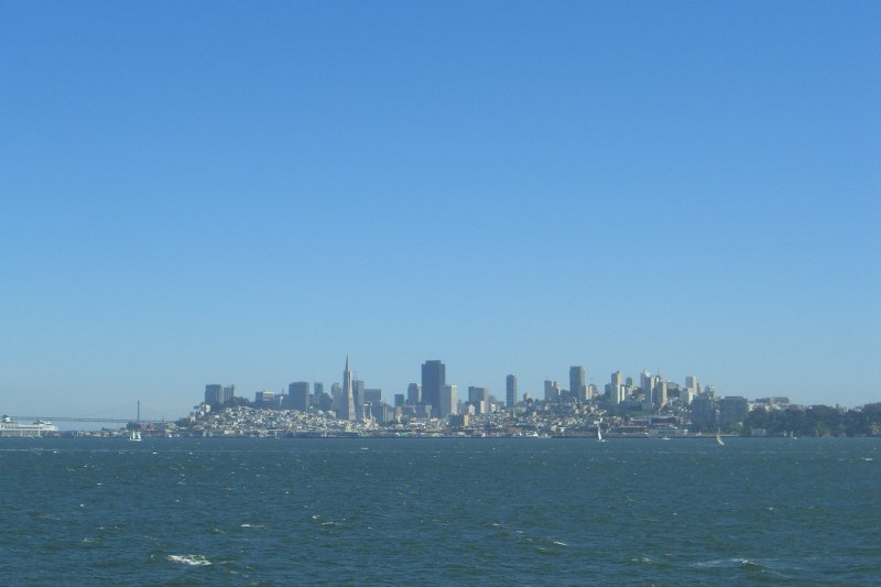 CIMG6593.JPG - Skyline view from Ferry heading South in San Francisco Bay