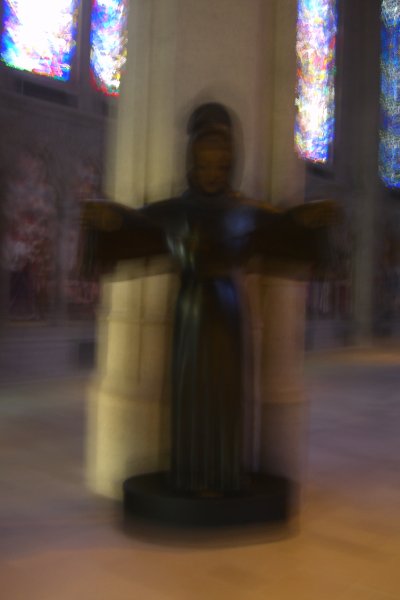 CIMG6394.JPG - Grace Cathedral-Saint Francis by Benjamino Bufano 1998-1970