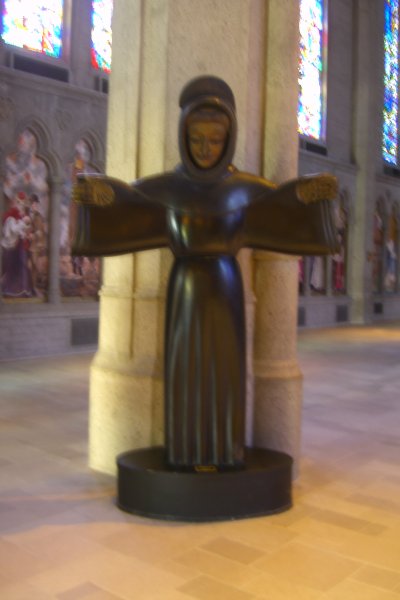 CIMG6396.JPG - Grace Cathedral-Saint Francis by Benjamino Bufano 1998-1970