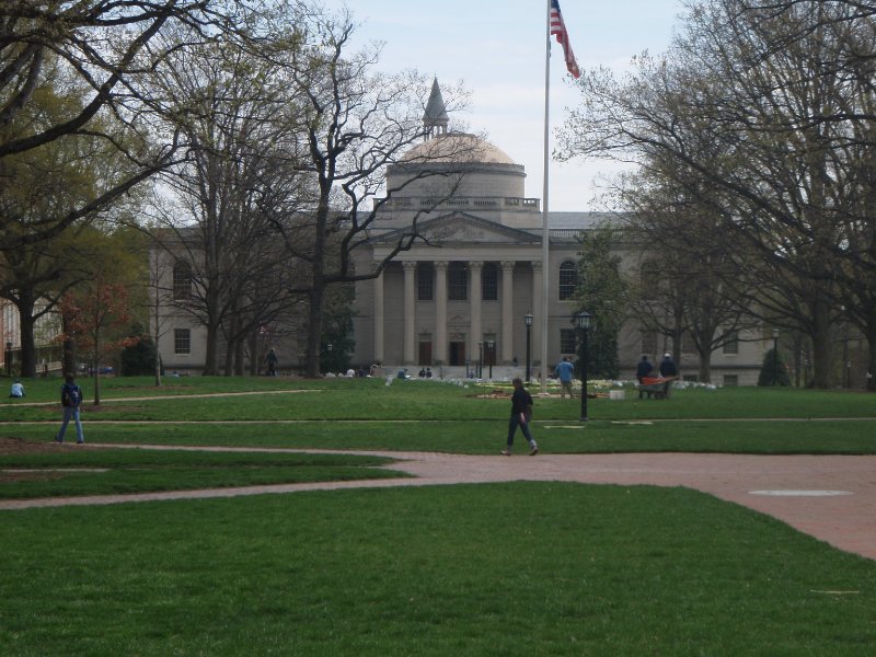 P4020127.JPG - Polk Place, looking South to the Wilson Library