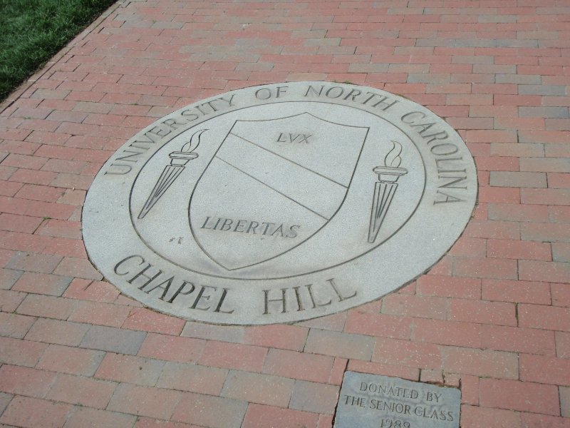 P4020131.JPG - UNC Chapel Hill Seal -- located on North center of Polk Place