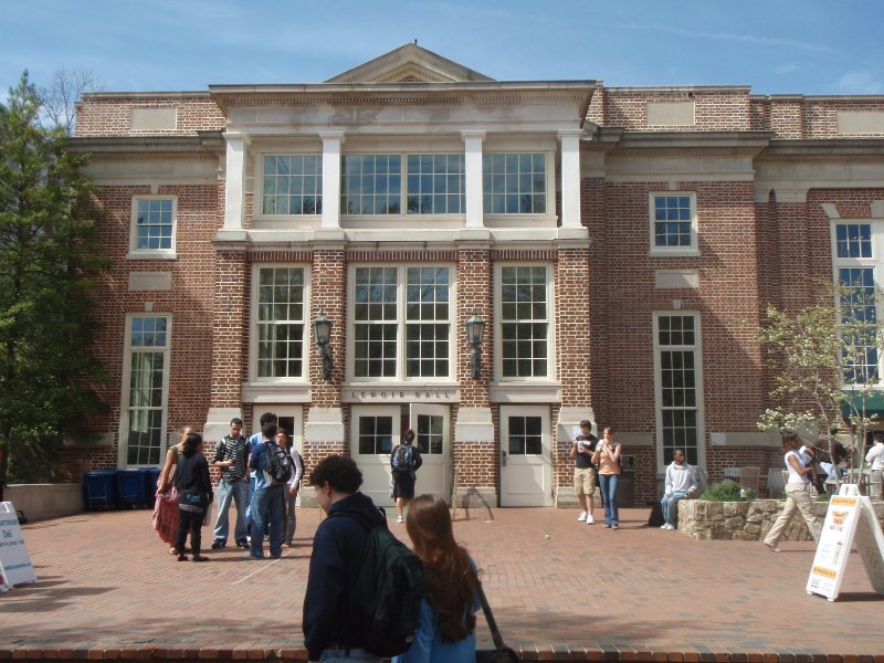 P4020143.JPG - Lenoir Hall, standing in the Pit