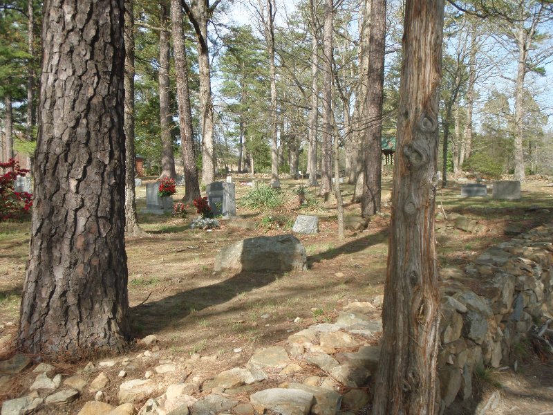P4020155.JPG - Section B of Old Chapel Hill Cemetery, standing on South Road looking North East