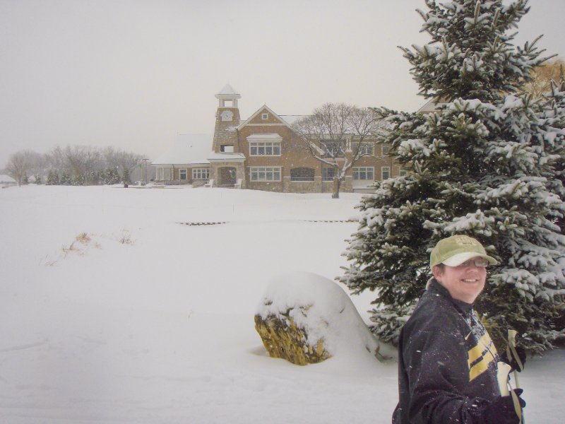 ArrowheadXski011009-1100015.jpg - Cathie on near the 9th Green, South course