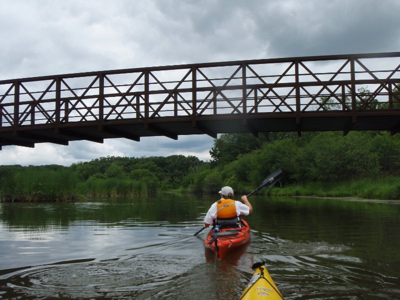 BusseWoodsKayak071809-7180004.jpg - Footbridge, just North of Higgins Road