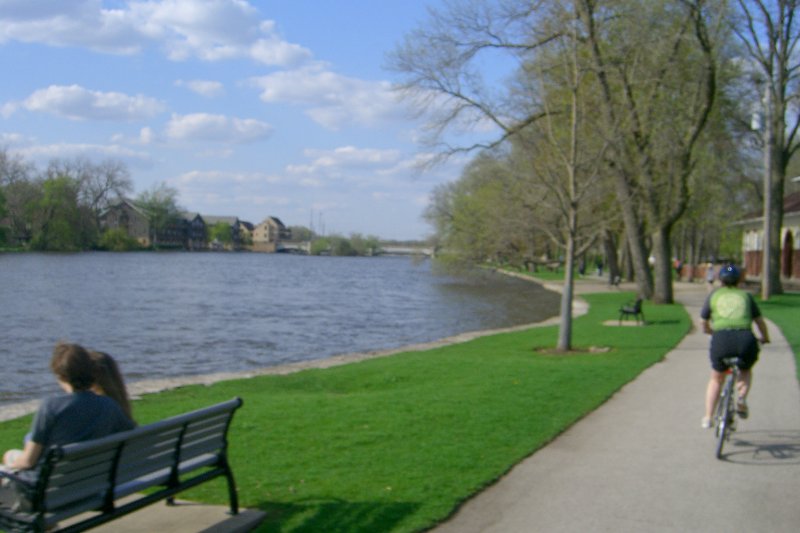 FoxRiverBikeTrail050209-1541.jpg - Island Park, Geneva, looking North at State St Bridge
