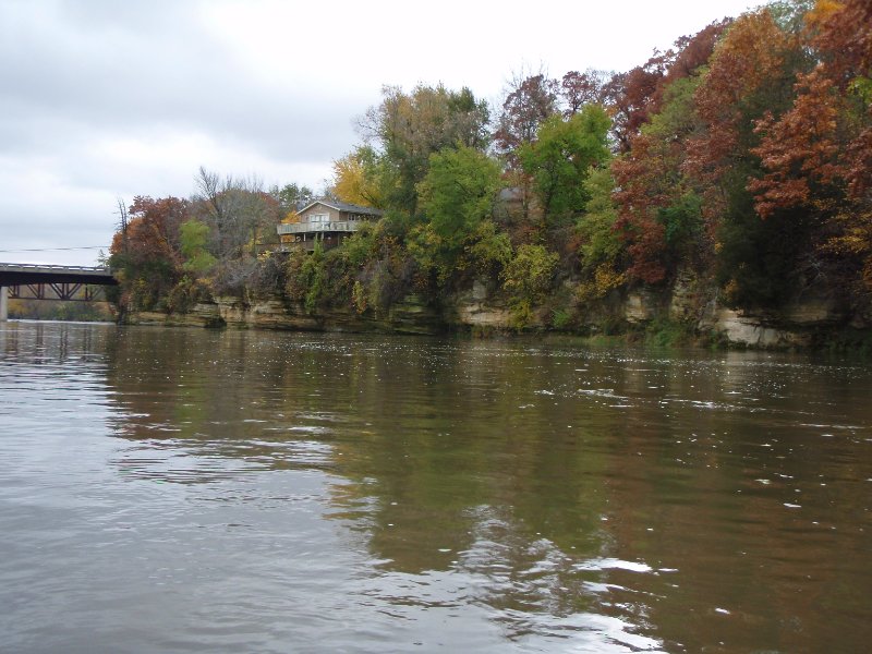 PA240008.jpg - Some small sandstone bluffs, just outside of Sheridan, approaching the 41st Road bridge