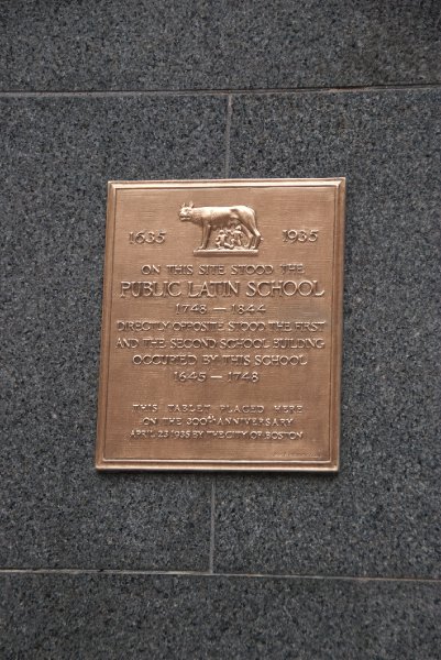 Boston041809-5289.jpg - On this site stood the Public Latin School 1748-1844