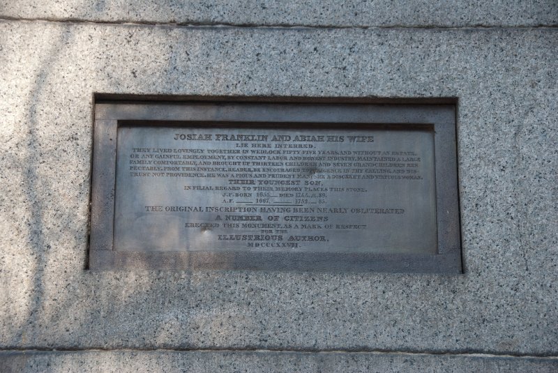 Boston041809-5342.jpg - Josiah Franklin and  and Abiah his wife