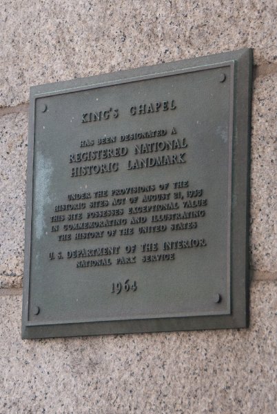 Boston041809-5373.jpg - King's Chapel - Registered National Historic Landmark