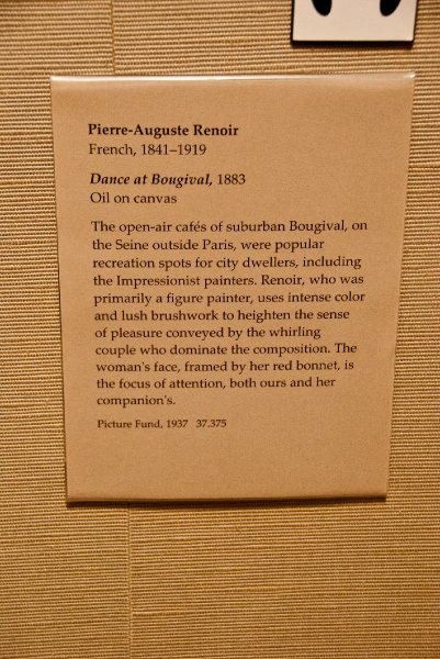 Boston041809-5223.jpg - "Dance at Bougival" by Pierre-Auguste Renoir, 1883