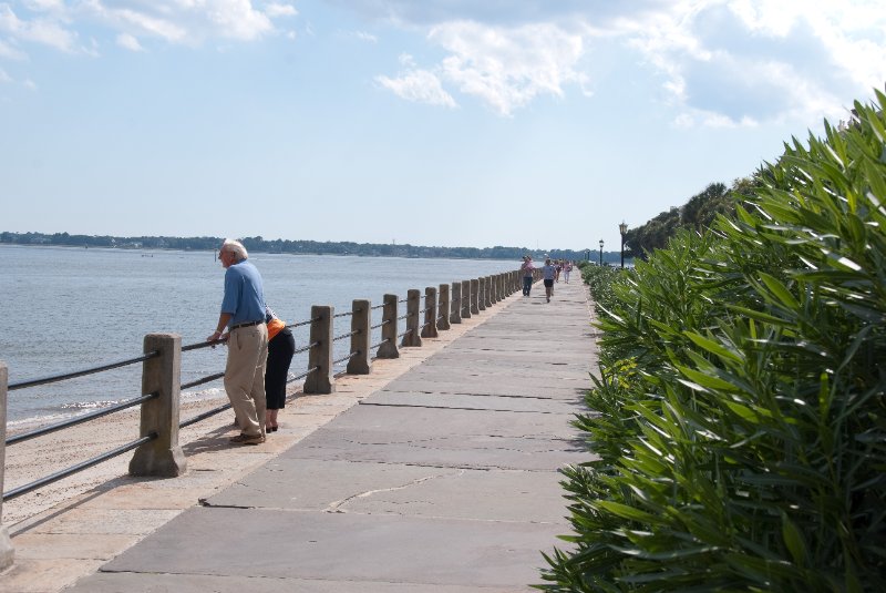 Charleston100309-9696.jpg - Looking South on East Bay Street, Charleston Harbor (left)
