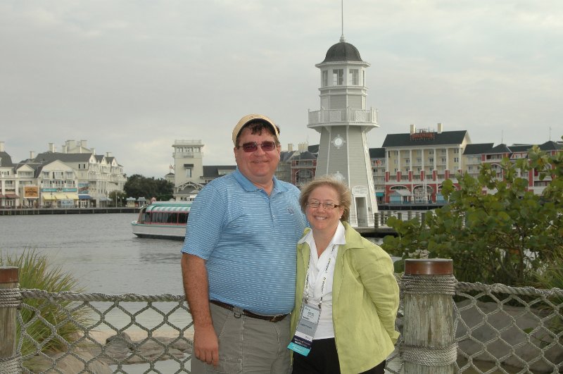 DisneyPhotoImage8.jpg - Yacht and Beach Club Lighthouse with Crescent Lake and Disney Boardwalk in the background