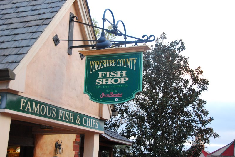 DisneyWorld022709-3341.jpg - Epcot British Pavilion Yorkshire Fish Shop, dinner Sunday night