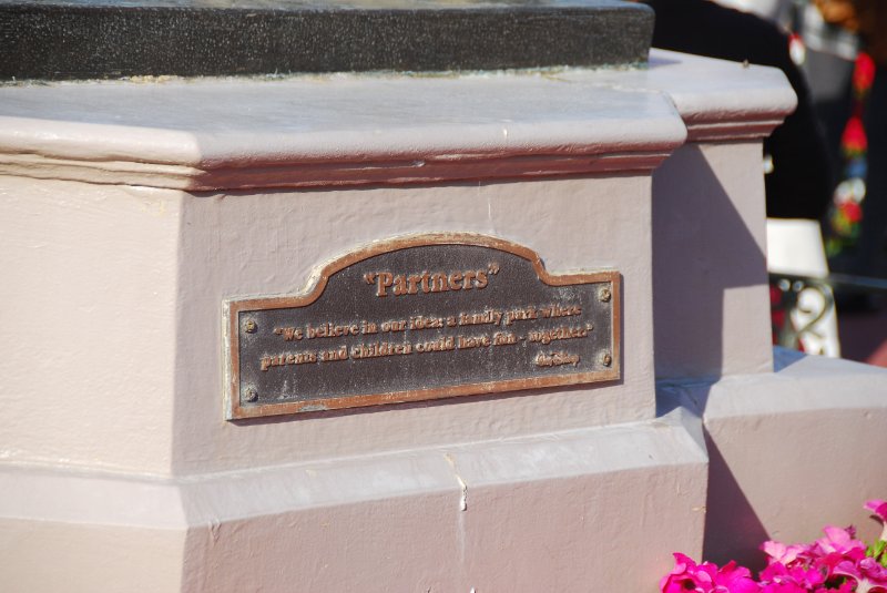 DisneyWorld022709-3030.jpg - "Partners" - We believe in our idea: a family park where parents and children could have fun - togehter.  -Walt Disney