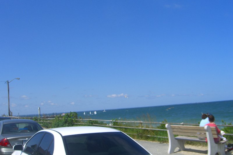 CIMG1708.jpg - Bikeride North on Seaview Rd to Oak Bluffs, looking at Nantucket Sound