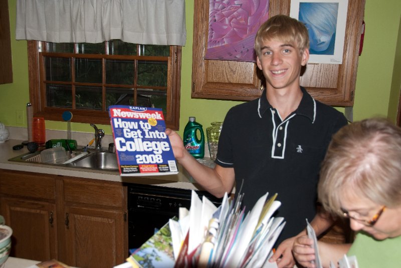DSC_8751.jpg - Mike disposes of his College mailers he's collected since Jr year.