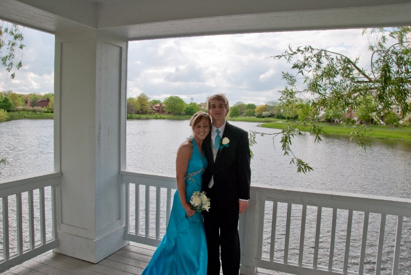PromMay09-6332.jpg - Prom Group Pictures at Hidden Lake Gazebo in Lisle