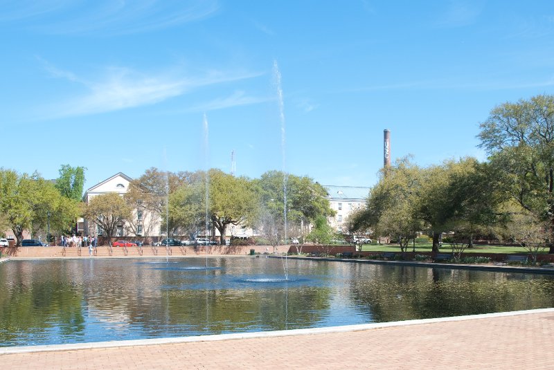 USC040409-4570.jpg - Thomas Cooper Library, reflecting pool