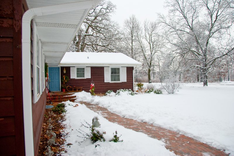 DSC_0546.jpg - Xmas Eve at my Mom and Dad's.  It was snowing.  Now the trees are glazing over with ice.