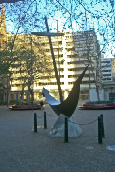 Sydney090209-1887.jpg - "To Sail To Stop" by Artist: Ingrid Orfali. In front of Sydney Town Hall